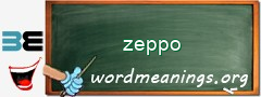 WordMeaning blackboard for zeppo